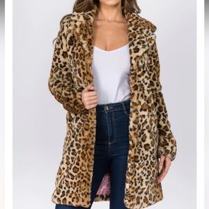 Cisono leopard print coat